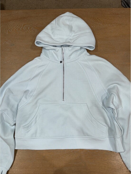 Tops - Lululemon Scuba Oversized Half-Zip Hoodie SIZE M/L Powder Blue